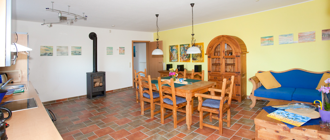 Ferienhaus, Haus Darßblick, Wohnküche, Erdgeschoß